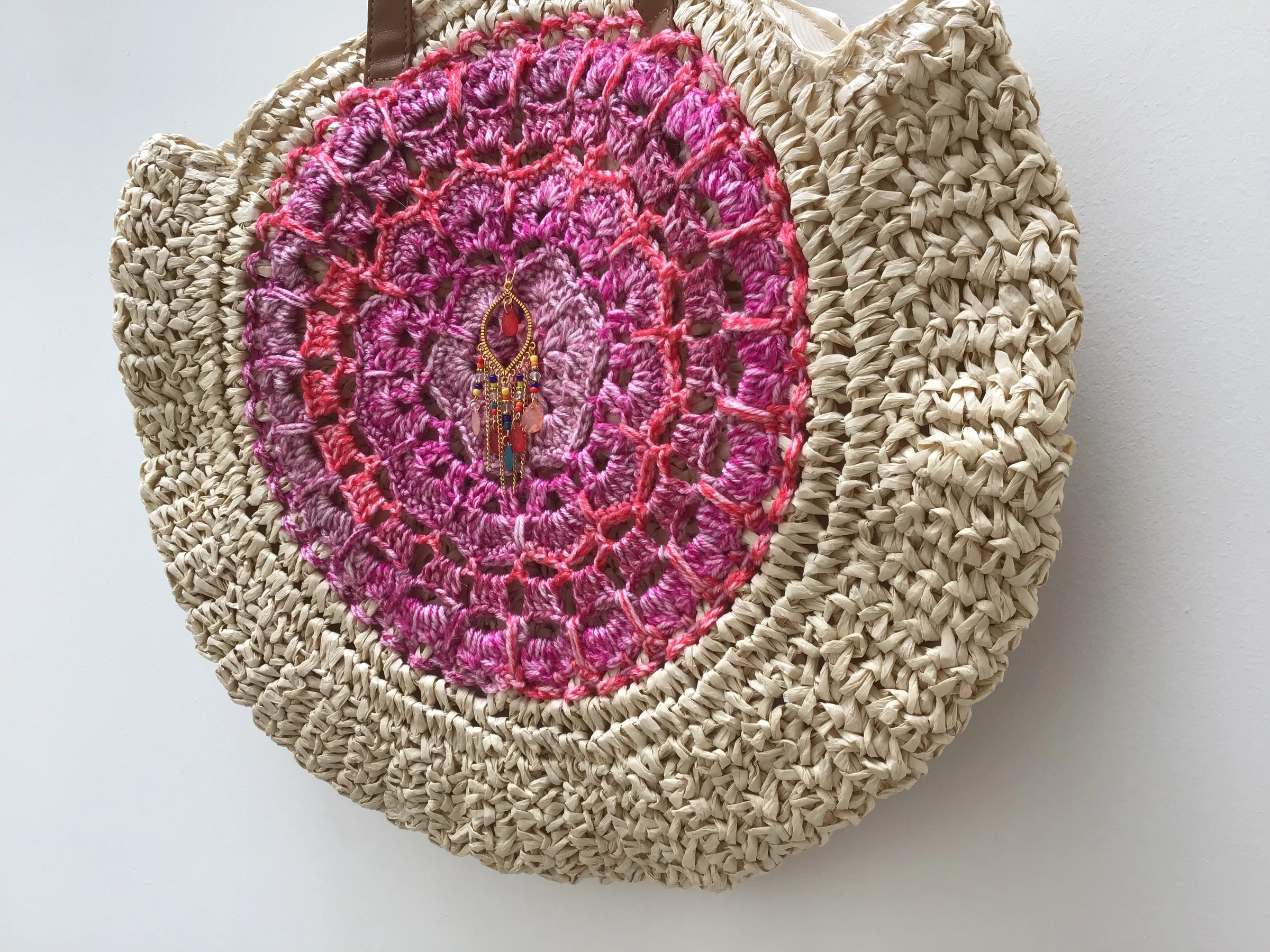 Bolsa Stro com Mandala, feita à mão por Anne. PROMOÇÃO! – photo 2